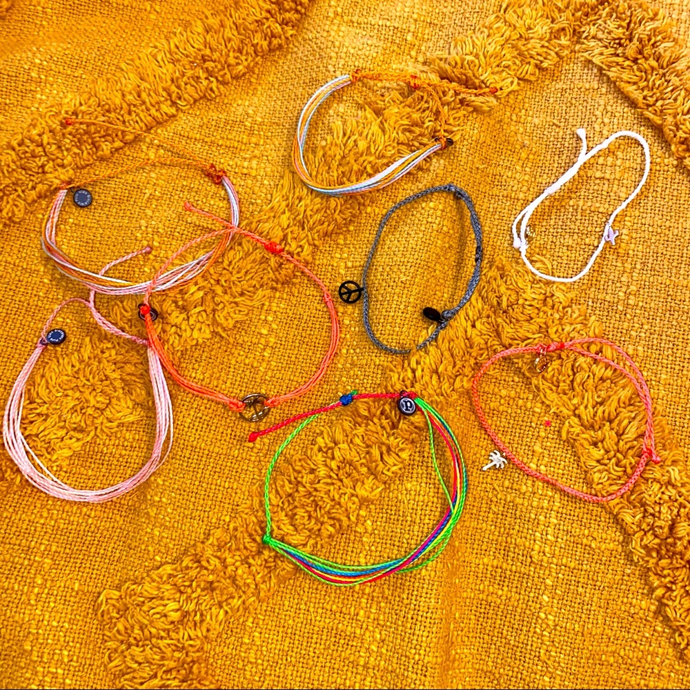 Pura Vida - Set of 8 Assorted Cord Bracelets